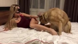 Русскую девушку ебет безродная собака .Sonya Rus zoo porn